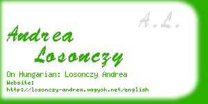 andrea losonczy business card